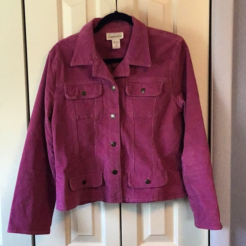 Chadwicks Women's Corduroy Mauve Pink Jacket